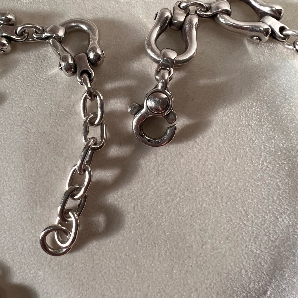 Tiffany’s mens shackles necklace.925 sterling silver heavy - Picture 12 of 12